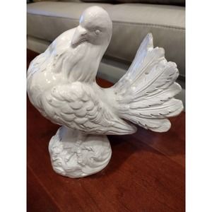 Vintage Italy Stamped Heavy Ceramic Bird Figurine